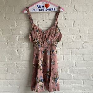 Reformation dusty rose floral dress barely worn